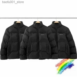 Men's Down Parkas Grailz Puffer Jacket Parkas Men Women 1 1 High Quality Heavy Fabric Black Thicken Down Jacket Coats Q231103