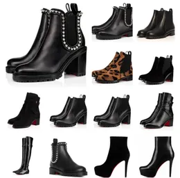 Winter-Luxus-Capahutta-Stiefeletten für Damen, schwarzes Leder, Plattformsohle, klobige Sohle, Stiefeletten, Partykleid, Damen-Motorradstiefel, bequemer Spaziergang, EU35–44