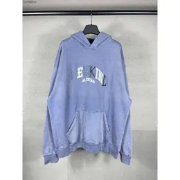 Casual Paper Balenciiaga Klebstoff Hoodies Drucken Hoodie Sweater Tape High Letter Version Unisex Lose Paris Long B Kapuzefamilie T5LK