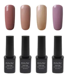 전체 웃는 천사 4pcs 프랑스 키트 컬러 UV 램프 Led Soak Off Off Base Coat Nail Gel 폴란드어 세트 바니시 정맥 반 영구 9043102