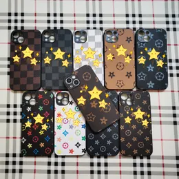 Luxurys Designers Case de telefone celular para iPhone14/13 Apple 12/11Promax Fine Aperture Phone Case XRXS Fashion Brand Print Leather Print