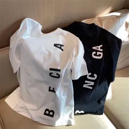 Moda t camisa de algodão planta homens mulheres designers t-shirts preto branco luxo com letras casual verão bal manga curta hip hop 169j
