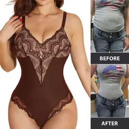 Damen Shapers Bodysuit Damen Shapewear Body Suits Open Crotch Slimming Lace Shaper Strampler Bauchkontrolle