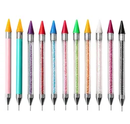 Dousthed Rhinestone Picker Wax Pen Nail Gel Manicure Tool Doting Pencil Art Tools8629218