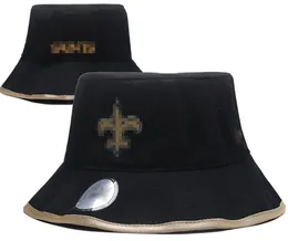 Designer England New Orleans Bucket Hats für Damen Barrel Basketball Baseball Fisherman Stingy Football Buckets Herren Sun Cap Barrel Caps Wide