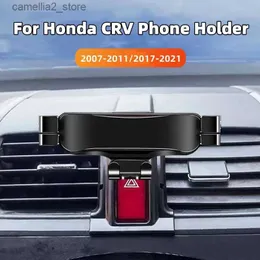 Car Holder Car Phone Mount Holder For Honda CR-V CRV 2007-2011 2017-2021 Styling Bracket GPS Stand Rotateble Mobile Accessories Q231104