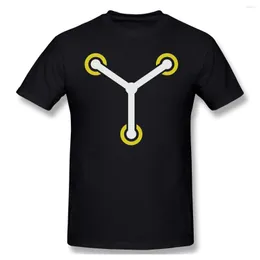 Men's T Shirts 2023 Leisure Fashion Cotton O-neck T-shirt E. L.de Volta Para O Futuro T-preta De Brown Industires Manga Curta Pura