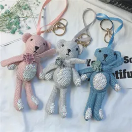 Keychains Fashion Car Key Chains Chain Auto Rings Ananas Gummy Bear Accessories Creative Gift for Lovers KeyFob Bag Pendant