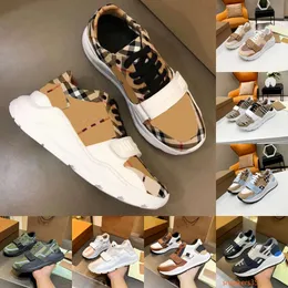 sneakers designer randiga skor män sneaker märke checka klass klassiska plattform tränare kvinnor vintage sneaker säsong lägenheter duk plattform sko storlek 36-45