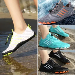 Anti Slip Beach Shoes Summer Breathable Drainage Grip Cushioning Quick-drying Water Barefoot Shoes Swimming Soft Beach Sneakers