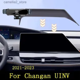 Bilhållare LHD-biltelefonhållare för Changan Uni-V Univ 2022 2023 Bilstylingfäste GPS Stand Rotatable Support Mobiltillbehör Q231104