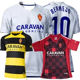 2023 2024 Real Zaragoza Soccer Jerseys Manu Vallejo Bakis Aguado Valera Mesa Bermejo Ivan Mellejo 24 Home Away Fuoball 남자와 아이들