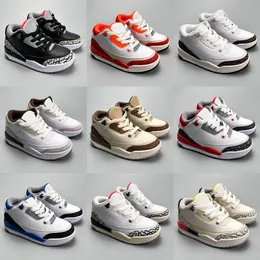 2023 Nova Moda Crianças Sapatos 3s Meninos Basquete 3 Tênis Meninas Criança Jumpman Jogo Chicago Designer Kid Shoe Toddlers Sneaker Athletic Infants Eur 24-37