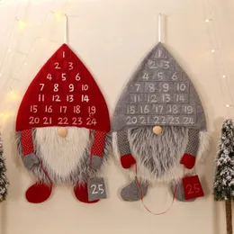 Dekoracje świąteczne wiszące wisior nietkniejący tkanina Symulacja Forest Man Man Santa Claus Kalendarz do domu 231102