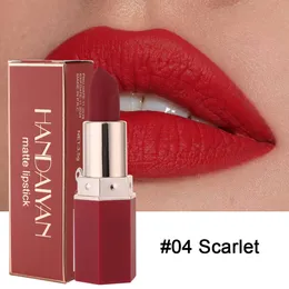 Rossetto opaco Rossetto solido opaco rosa nudo Balsamo colorato rosso velluto a lunga durata Rossetti trucco waterproof 24 ore