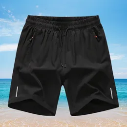 Men's Shorts Summer Men's Beach Men's Iceman Comfortable Breathable Elastic Slim Fit Sports Running Fitness Shorts Plus Size M-8XL 230403