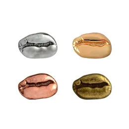 Partyzubehör 1PCS Kaffeebohnen Brosche 4 Farbe Metall Pin Schöne Reversstifte Frauen Juwelier Barist Geschenke Brosch