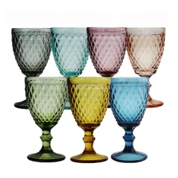 Wine High Scream Tumbler Kitchen Tabletop 2023 Ny grossist Vintage Emed Green Wedding Party Glass Goblet 4.23