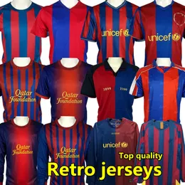 1899 1999 Barcelona Retro Soccer Jerseys 96 97 07 08 09 10 11 Xavi Ronaldinho Ronaldo Rivaldo Guardiola Iniesta Finals Classic Maillo Long Sermes Football Shirt S-2XL