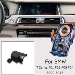 BMW 7 Serisi için Otomobil Sahibi F01 F02 F03 F04 2009-2015 Araba Cep Telefonu Kablosuz Şarj Cihazı GPS Navigasyon Sabit Braket Hızlı Şarj Q231104