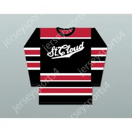 Benutzerdefiniertes 1933-43 ST CLOUD HOME HOCKEY TRIKOT, oben genäht, S-M-L-XL-XXL-3XL-4XL-5XL-6XL