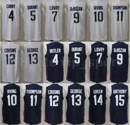Man 2016 Maglie statunitense Dream Team Basketball 4 Jimmy Butler 5 Kevin Durant 10 Kyrie Irving Paul George Carmelo Anthony DeMar Derozan
