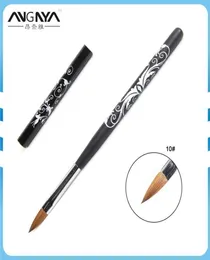 whole Kolinsky Acrylic Nail Art Brush No 210 UV Gel Carving Pen Brush Flower Printing Design Liquid Powder DIY Nail Drawing3861479