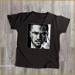 Męskie koszule Malcolm x koszula czarne życie matter blm aktywistę protestu