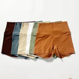 Designer Lu Yoga Pants con tre punti Shortwomen Runningship Solvingquick ExercisefiTnessCyclinghigh Elasticysolid Color