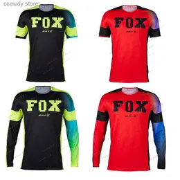 Mens T-shirts Men Cycling Jersey Motocross Jersey Bat Downhill Jersey Mountain Bike T-shirt Offroad DH Motocross Sportwear Clothing T231104