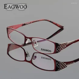 Solglasögon ramar mode kvinnor legering glasögon full fälg vintage optisk ram recept elegant skådespel fönster ögonglasögon d9044fashi