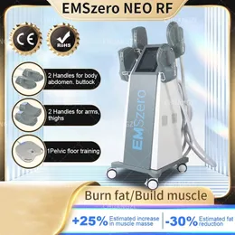 Hi-EMT Neo DLS-Emslim New 13 Tesla Emszero-maskin med 4 NEO-handtag och valfri bäckenstimuleringsplattor CE-certifiering