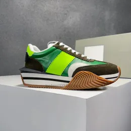 Designer casual men sneaker platform trainer luxury high-quality retro contrast sports tom casual green trainer