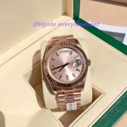 40 mm automatische mechanische Uhr, römisches Zifferblatt, 2813 Uhrwerk, Saphirglas, Herrenuhren, 904L, Nachtlicht, wasserdicht, Wochenkalender, Armbanduhr-A