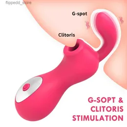 여성을위한 진동 성 장난감을 빨아들이는 다른 마사지 품목 경구 빨판 진동기 자극기 젖꼭지 마사지 암컷 자위 성인 제품 Q231104