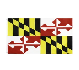 W magazynie 3x5ft 90x150cm wiszący Cecil Calvert Baron Baltimore USA USA Maryland State Flag i banner dla obchodów 6610570