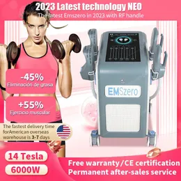 14 TESLA 6000W DLS-EMSLIM NEO EMSZERO Portable Home Use EMS Muscle Building Electromagnetic Sculpting Machine