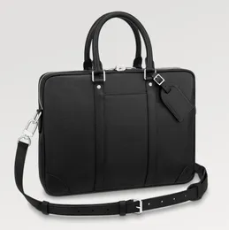 세련된 기능 가방 남성용 서류 가방 클래식 로고 가죽 디자인 13 인치 노트북 가방