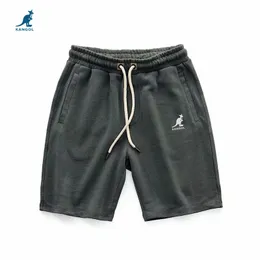 Mens Shorts Brand Summer Knitted Japanese Vintage Cotton Perforated Slouchy Elastic Waist Sports Casual 230403