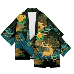 Camicie casual da uomo Kimono giapponese Robe Plus Size Stampa murale Cardigan Abbigliamento asiatico Harajuku Design Yukata Hip Hop Streetwear 230403
