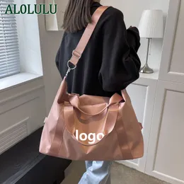 AL0LULU Mit Logo Fitness tragbare Yoga-Tasche große Kapazität Reisetasche Tennis-Sporttasche