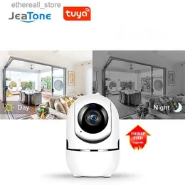 Baby Monitors Jeatone 1080P Baby Monitor Wifi TUYA Home Security protection 2.0MP Network CCTV Camera with Two-way Audio Surveillance System Q231104