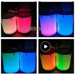 Frosted Water Drum Colorful LED Passion Voice Transparent Flying Child