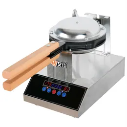 Ny sjätte kommersiell äggmaskin Electric Intelligent Digital Display Chinese Hong Kong Eggettes Puff Waffle Iron Maker Machine Bubble Egg Oven 220V/110V