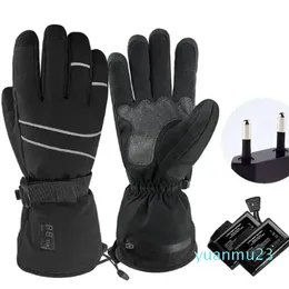 Ski Gloves Winter Heating Gloves Men Women Ski Touch Screens Cycling Driving Gloves Waterproof Thermal Heated