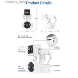 Monitory dziecięce 1080p 5G Dual soczewki robot psa kamera pełna kolor Ptz IP Kopuła kamera Yoosee App Ai wykrywanie humanoidalne Monitor-ue Plug Q231104