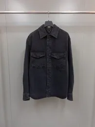 럭셔리 브랜드 디자이너 재킷 세련된 포켓 스티칭 디자인 미국 크기 싱글 가슴 셔츠 재킷 고품질 탑 남성 재킷