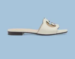 Sandałowa słynna designerka kobieta Slipper luksus designerski skórzane damskie sandały letnie płaskie buty mody plażowe kapcie listu