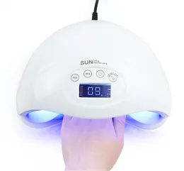 2018 Sun5 artı tırnak kurutma makinesi 48W Çivi Kurutucu Jel için Çivi Çivi Kızılötesi Sensör ile Cila Kürleme Işığı Y181009076269242