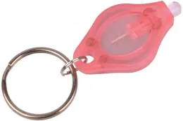 Nyckelkedjan ficklampor Pack med 18 mini Red LED -nyckelringslampan med Shell Drop Delivery AMWNF